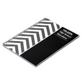 Gepersonaliseerd kleurig patroon notitieboek (Linkerzijde)