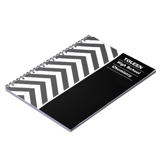 Gepersonaliseerd kleurig patroon notitieboek (Linkerzijde)