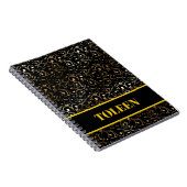 Gepersonaliseerd kleurig patroon notitieboek (Rechterzijde)