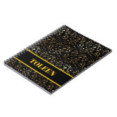 Gepersonaliseerd kleurig patroon notitieboek (Linkerzijde)