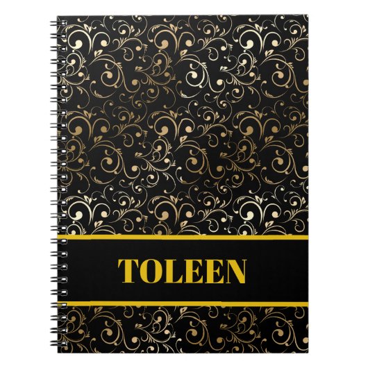 Gepersonaliseerd kleurig patroon notitieboek (Voorkant)
