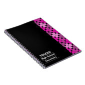 Gepersonaliseerd kleurig patroon notitieboek (Rechterzijde)