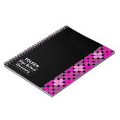 Gepersonaliseerd kleurig patroon notitieboek (Linkerzijde)