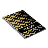 Gepersonaliseerd kleurig patroon notitieboek (Rechterzijde)