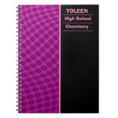 Gepersonaliseerd kleurig patroon notitieboek (Voorkant)