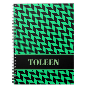 Gepersonaliseerd kleurig patroon notitieboek