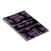 Gepersonaliseerd kleurig patroon notitieboek (Rechterzijde)