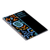 Gepersonaliseerd kleurig patroon notitieboek (Rechterzijde)