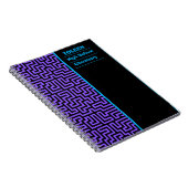 Gepersonaliseerd kleurig patroon notitieboek (Rechterzijde)