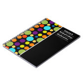 Gepersonaliseerd kleurig patroon notitieboek (Linkerzijde)