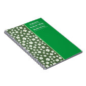 Gepersonaliseerd kleurig patroon notitieboek (Rechterzijde)