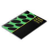 Gepersonaliseerd kleurig patroon notitieboek (Linkerzijde)