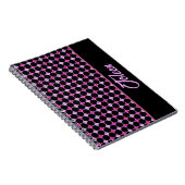 Gepersonaliseerd kleurig patroon notitieboek (Rechterzijde)