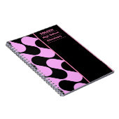 Gepersonaliseerd kleurig patroon notitieboek (Rechterzijde)