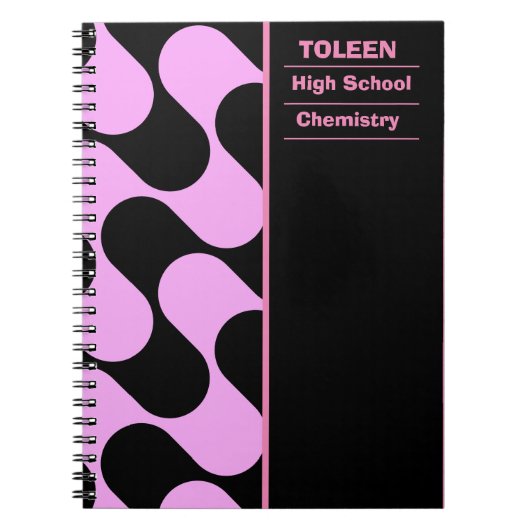 Gepersonaliseerd kleurig patroon notitieboek (Voorkant)