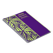 Gepersonaliseerd kleurig patroon notitieboek (Rechterzijde)