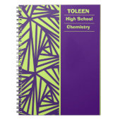 Gepersonaliseerd kleurig patroon notitieboek (Voorkant)