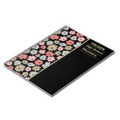 Gepersonaliseerd kleurig patroon notitieboek (Linkerzijde)