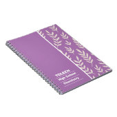 Gepersonaliseerd kleurig patroon notitieboek (Rechterzijde)