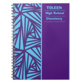 Gepersonaliseerd kleurig patroon notitieboek (Voorkant)