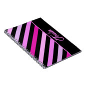 Gepersonaliseerd kleurig patroon notitieboek (Rechterzijde)