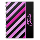 Gepersonaliseerd kleurig patroon notitieboek (Voorkant)