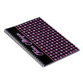 Gepersonaliseerd kleurig patroon notitieboek (Rechterzijde)