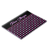 Gepersonaliseerd kleurig patroon notitieboek (Linkerzijde)