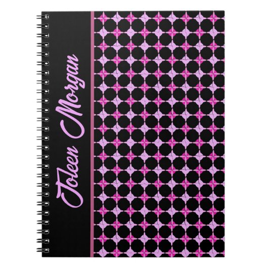 Gepersonaliseerd kleurig patroon notitieboek (Voorkant)