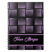 Gepersonaliseerd kleurig patroon notitieboek (Voorkant)