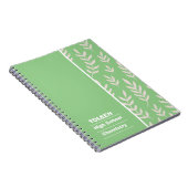 Gepersonaliseerd kleurig patroon notitieboek (Rechterzijde)