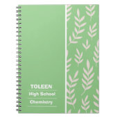 Gepersonaliseerd kleurig patroon notitieboek (Voorkant)