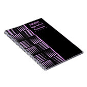 Gepersonaliseerd kleurig patroon notitieboek (Rechterzijde)