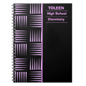 Gepersonaliseerd kleurig patroon notitieboek (Voorkant)