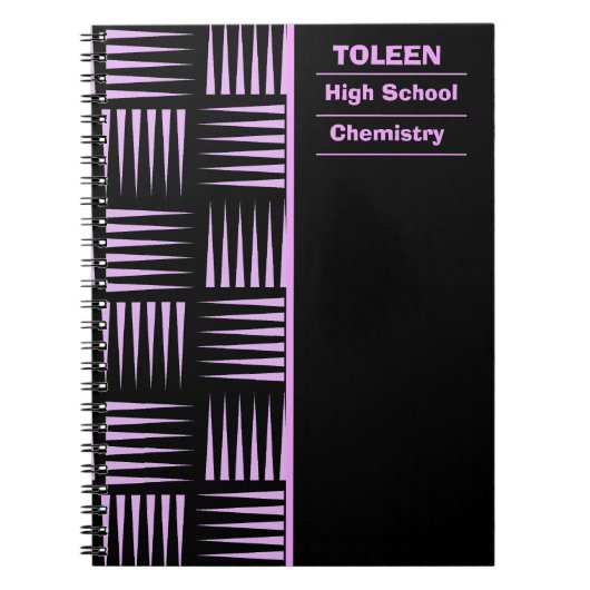 Gepersonaliseerd kleurig patroon notitieboek (Voorkant)