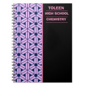 Gepersonaliseerd kleurig patroon notitieboek (Voorkant)