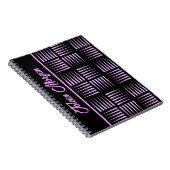 Gepersonaliseerd kleurig patroon notitieboek (Rechterzijde)