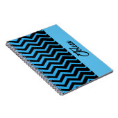 Gepersonaliseerd kleurig patroon notitieboek (Rechterzijde)