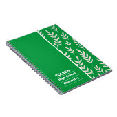 Gepersonaliseerd kleurig patroon notitieboek (Rechterzijde)