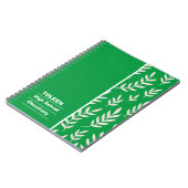 Gepersonaliseerd kleurig patroon notitieboek (Linkerzijde)