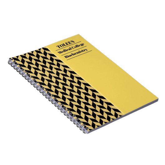 Gepersonaliseerd kleurig patroon notitieboek (Rechterzijde)