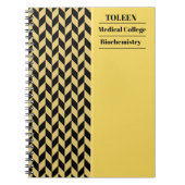 Gepersonaliseerd kleurig patroon notitieboek (Voorkant)