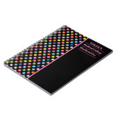 Gepersonaliseerd kleurig patroon notitieboek (Linkerzijde)