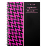 Gepersonaliseerd kleurig patroon notitieboek (Voorkant)