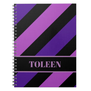 Gepersonaliseerd kleurig patroon notitieboek