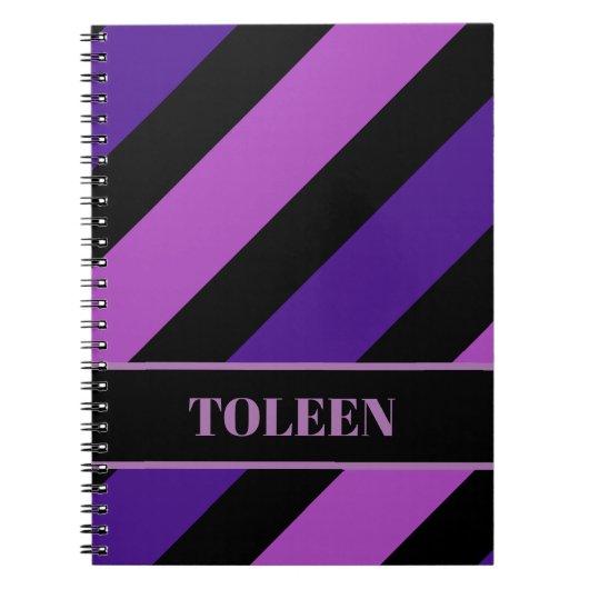 Gepersonaliseerd kleurig patroon notitieboek (Voorkant)