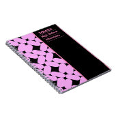 Gepersonaliseerd kleurig patroon notitieboek (Rechterzijde)