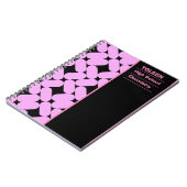 Gepersonaliseerd kleurig patroon notitieboek (Linkerzijde)