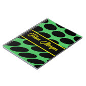 Gepersonaliseerd kleurig patroon notitieboek (Linkerzijde)