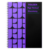 Gepersonaliseerd kleurig patroon notitieboek (Voorkant)